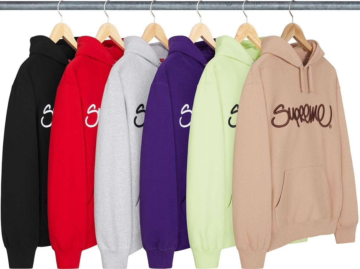 Raised Handstyle Hooded Sweatshirt